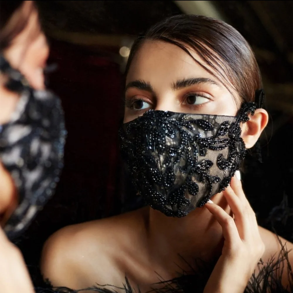 Beaded Fashion Mask